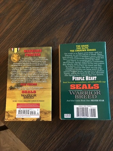 2 PB books by H. JAY RIKER:Seals The Warrior Breed: PURPLE HEART, IRAQI FREEDOM - Picture 2 of 2