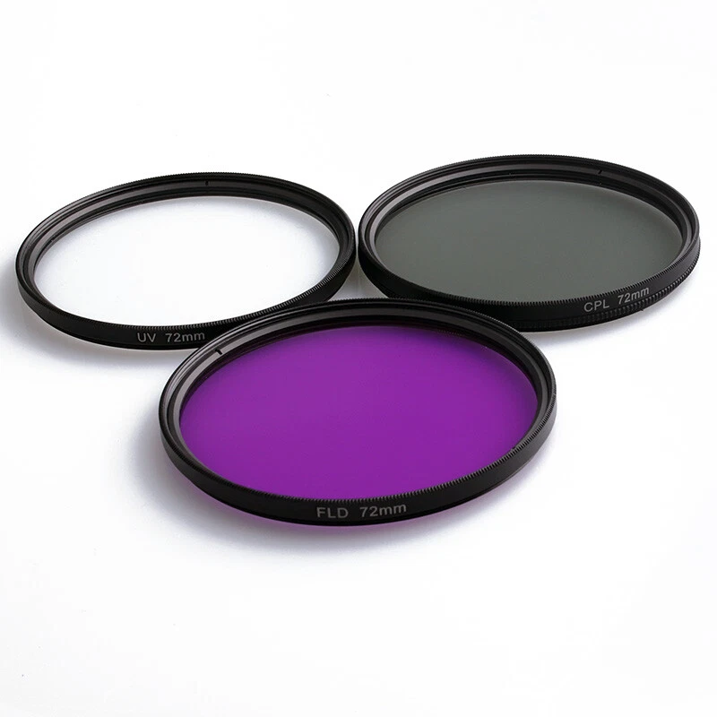 37-82mm UV+CPL+FLD 3 in 1 Lens Filter Set with Bag for Cannon Nikon Sony Pentax - Image 2 of 4