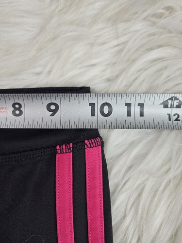 Youth Girl Adidas Black Pink Elastic Waist Pull On Athletic Pants 6  - Picture 5 of 7