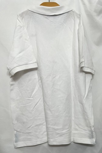 240263 Boys Age 10-11 BEN SHERMAN BS03000 White S/S Pique Cotton Knit Polo Shirt - Picture 5 of 5