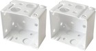 Box Mounting Bracket 1set for 1-1/2" Blinds White Color Window Blinds Headrail B
