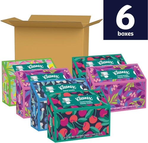 Einweg Papierhandtücher, 6 Boxen, 60 Taschentücher pro Box (360 Taschentücher insgesamt), P - Bild 2 von 12