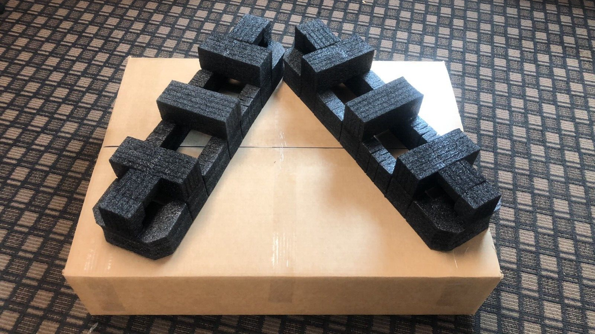 1U 2U Server Shipping Box Packaging PCF Foam Double Wall
