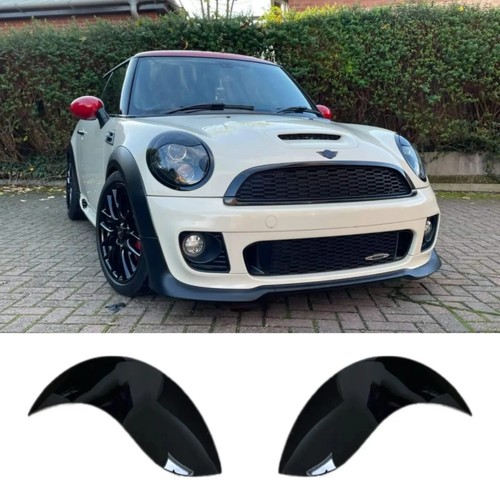 MINI Gen 2 R58 Cupé Piano Negro Brillo Faro Cubiertas para Ojos Enojados *Par* - Imagen 2 de 14
