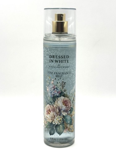 NEW 3 BATH & BODY WORKS DRESSED IN WHITE FINE FRAGRANCE MIST BODY SPRAY 8 FL OZ - Picture 2 of 3