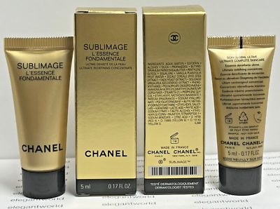 2 x Chanel Sublimage L'essence Fondamentale Concentrate 5ml / 0.17