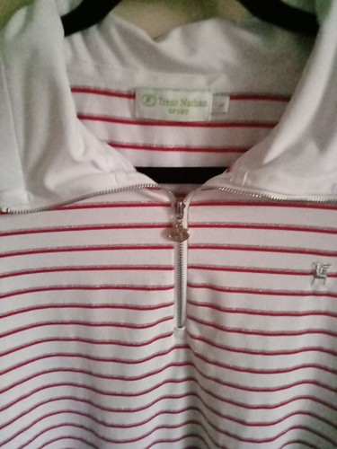 Trent Nathan Sport Ladies Size L Long Sleeve Top Excellent Condition Red And... - Picture 5 of 7
