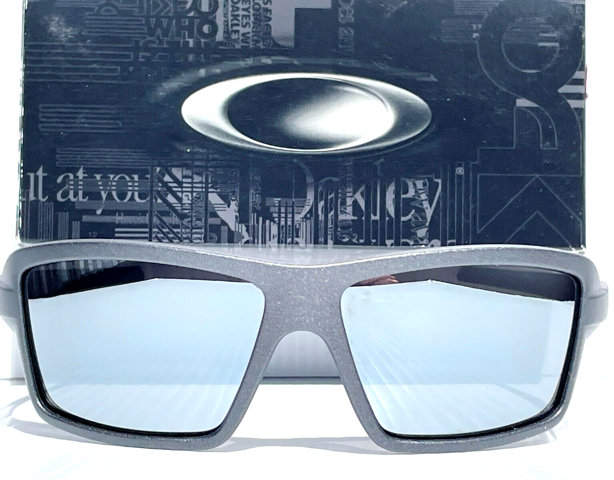 NEW Oakley CABLES Steel Lead w POLARIZED Galaxy Chrome Mirror Lens