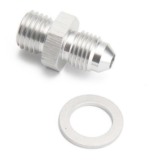 AN4 to M12x1.5 Straight Adapter Oil Restrictor TD04 Turbo Oil Feed For Volvo - Picture 3 of 8