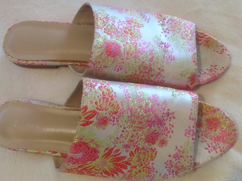 On New Eu Uk Look Sliders Flats Slip 41 Printed Upper Chinese Casual Fabric 8 wqCAS0w
