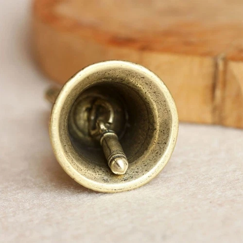 Brass Handle Loud Hand Bell Small Hand Bell for Weddings, School Classroom Game - Picture 5 of 6