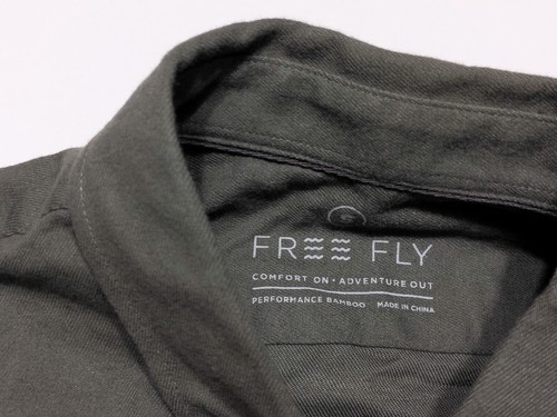 Free Fly Langarm Bambus Performance Flanell Shirt MFB102 grün Small S ~ Neu - Bild 2 von 8
