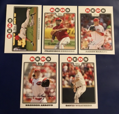 2008 Topps CINCINNATI REDS Complete Team Set 14 KEN GRIFFEY JR