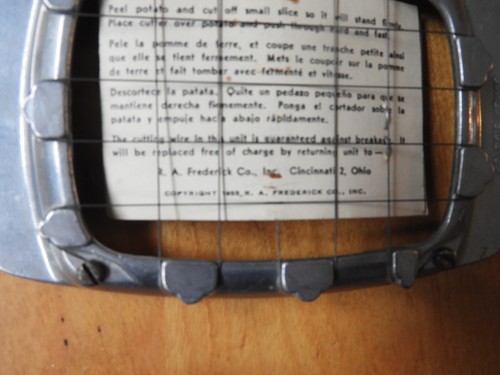 Vintage 1955 Presto French Fry Cutter with Original Instruction Tag, Never Used - Picture 10 of 11