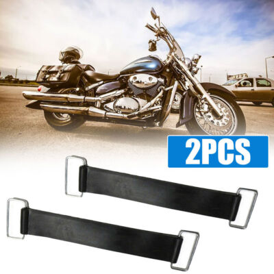 2x Motorcycle Parts Rubber Band Belt Battery Tape Strap Holder ...