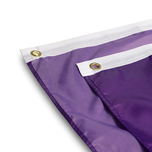 Purple Solid Colour Pleated Fan Flag Bunting, 3 x 6 Ft, 2 Pcs, Patriot Day - Bild 2 von 7