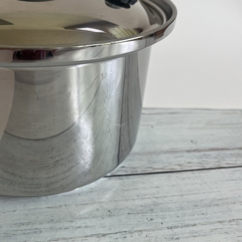 Kitchen Charm T-304 Surgical Stainless Steel 2qt Sauce Pan W/Lid Royal Prestige - Picture 5 of 12
