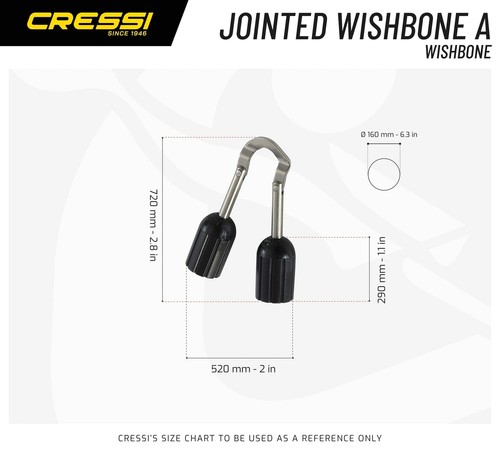 Cressi Jointed Wishbone Type A - Picture 5 of 7