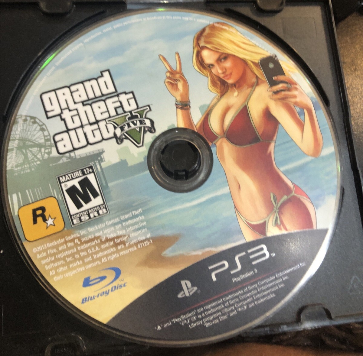 Grand Theft Auto V Five GTA 5 Sony Playstation 3 PS3 Disc Only