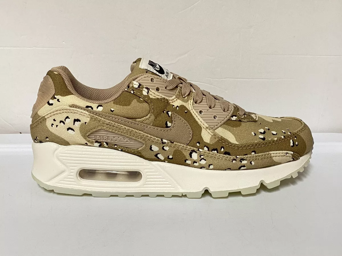 US Men's size 9.5 Black Nike Air Max 90 - Desert Camo - Electric