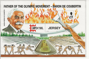 1996 - JERSEY - "OLYMPICS" -  1 SOUVENIR SHEET MNH