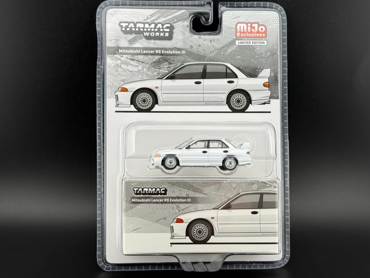 ミエコ ウエサコ　　40 Tarmac Works Mitsubishi Lancer RS Evolution III White 1/64