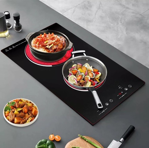 Electric Induction Cooktop 2 Burner Ceramic Glass Stove Top Touch Control - Picture 6 of 19