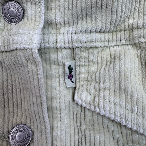 Levis Premium Jacket Women Small Green Corduroy Retro Button Boho Rock Grunge - Picture 4 of 10