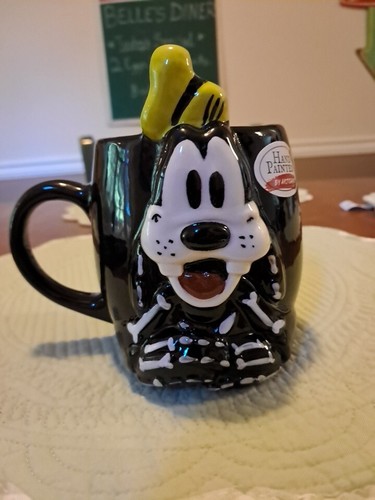 New!! Halloween Disney "GOOFY SKELETON" Double Sided 3D Figural Coffee Mug - Picture 9 of 9