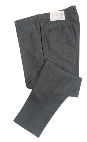PANTALONI 39 X 26 7/8 UOMO GRIGIO CON RIGHE BLU - Foto 3 di 8
