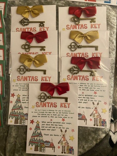 The best christmas eve box fillers SANTA MAGIC KEY Father Christmas Eve Box Traditional Keepsake Decoration 2022 | eBay