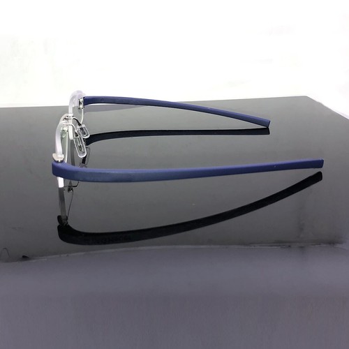 RSINC Rimless Rimless frame/eyeglass/Spectacle Silver Blue - 50-18-140 |Tag A1 - Picture 7 of 19