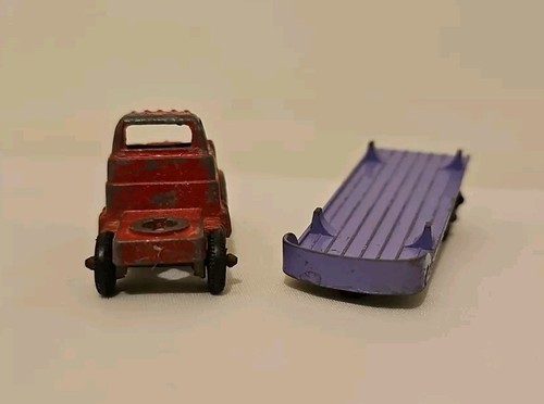 TootsieToy Ford 1967 Red Flat Bed Tractor Trailer Semi Truck Diecast Chicago - Picture 6 of 6