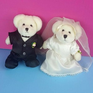 wedding teddy bears bride and groom