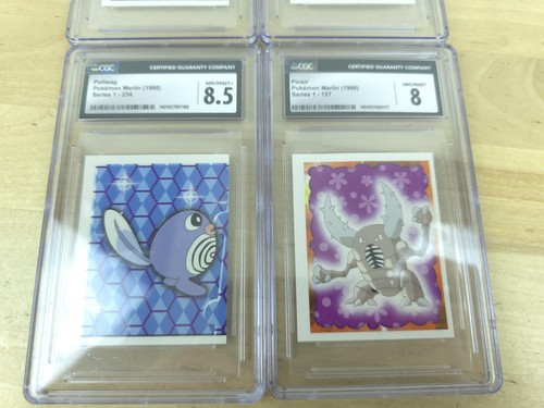 Pokemon Psyduck Merlin Sticker Serie 1 Topps - CGC 10 Lot 4 Karten Hitmonchan - Bild 3 von 6