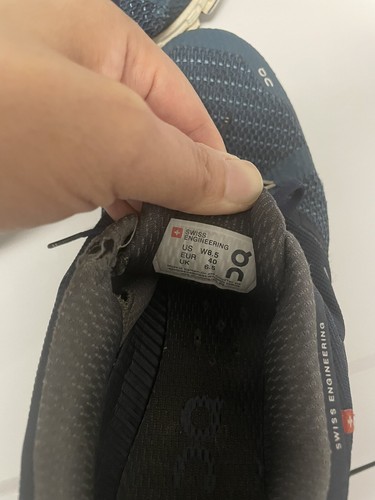 On Cloud Women’s Cloudflyer Running Shoes Size W 8.5 Blue Grey - Picture 4 of 8