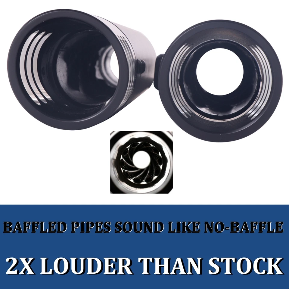 Silenciadores de escape preto 3" para Harley Sportster XL 883/1200 2014-2022 - Imagem 3 de 4