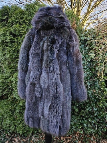 echt pelz, fuchs jacke,pelzjacke,pelzmantel,jacke,silberfuchs,Gr.38-40 - Bild 6 von 6