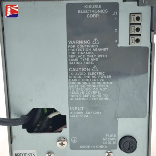 Kikusui PMC-35-1, 35V, 1A, Compact Low-Noise Linear DC Power Supply, Up to 35V - Picture 5 of 5