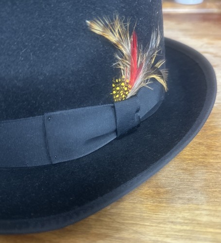 Vintage Scala Collection Wolle Fedora mit Feder Gr. Small zierlich sehr schön - Bild 11 von 11