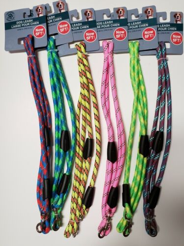 Greenbrier Kennel Club 5 Foot Rope Pet Leash (60 inch)  ~ see all 6 variations - Picture 1 of 7
