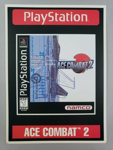Ace-Combat-2-Toys-039-R-039-Us-Display-Card-PlayStation-1-PS1-VidPro-RARE