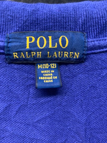 Polo Ralph Lauren Shirt Childrens 10 12 Blue Pittsburg Varsity League Polo - Picture 3 of 11