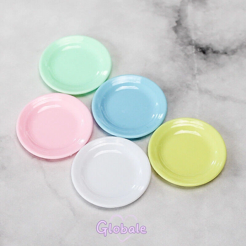 20 Stück Maßstab 1:6 Puppenhaus Miniatur Küchengeschirr Teller Deko Accessoire - Bild 2 von 4