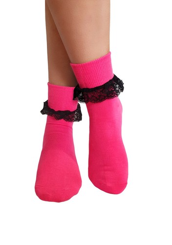 Girls Frilly Ankle Lace Socks Cute Crew Length Girls School Fashion Cotton 4-5.5 - Picture 17 of 24