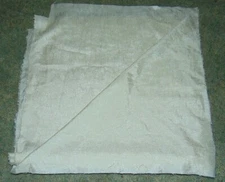 Fabric Pieces Synthetic Cream Color 36 Inches by 18 Inches Textured Quilting