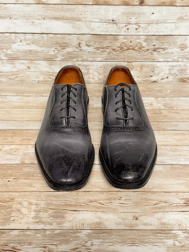 Oxford Allen Edmonds Cornwallis de cuero para hombre 7,5 D negro/gris descontinuado - Imagen 7 de 12