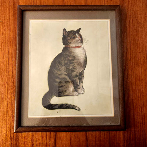 Lot 3 VINTAGE FRAMED Chessie System Cat 1939 C&O PRINTS 12" x 10.5" - Picture 5 of 5