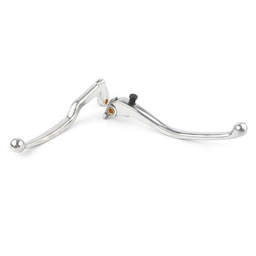 Pair Chrome Brake Clutch Hand Lever Fits Yamaha 2004-2012 YZFR1 R1/R6 2005-2012 - Picture 3 of 10