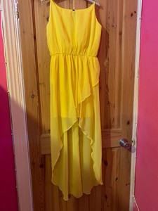 ladies yellow maxi dress
